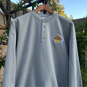 Vintage NBA Los Angeles Lakers Henley Button Up Longsleeve